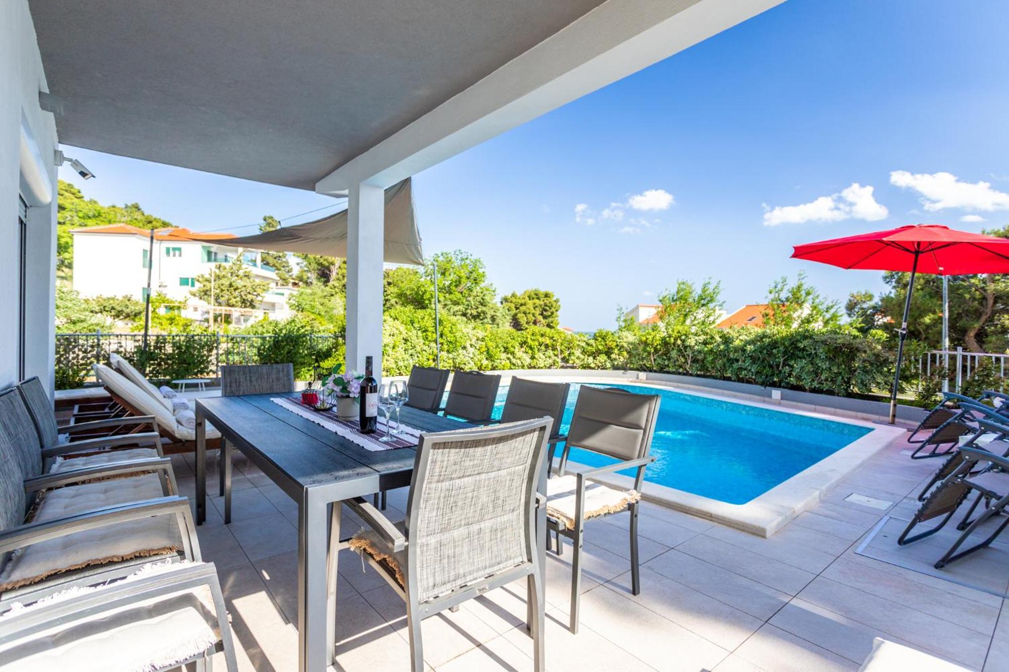 Magnificent Villa With Pool, Hot Tub, Sea View, Sauna Mimice Exterior foto